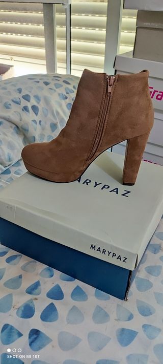 Botín tacón Marypaz marrón
