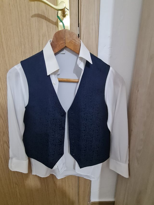 Traje de comunión azul marino 