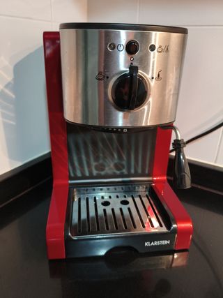 Cafetera Espresso Klarstein Passionata Rojo Plata