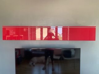 Mueble Salón Ikea Rojo Alto Brillo