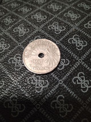 moneda española, Alfonso Xll 25 Céntimos de 1937