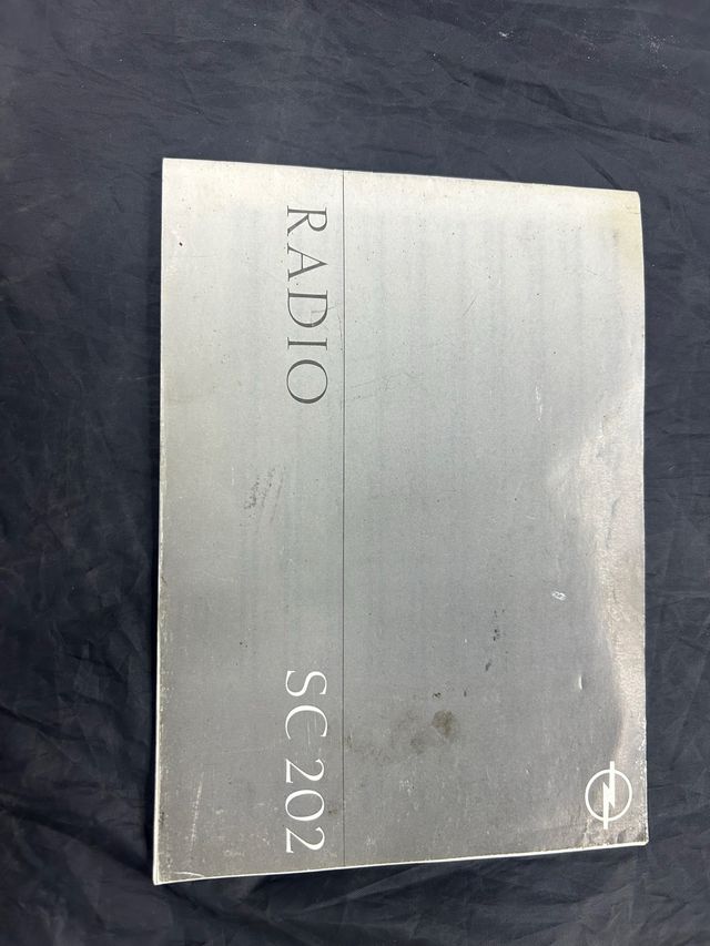 Manual Radio Opel SC 202