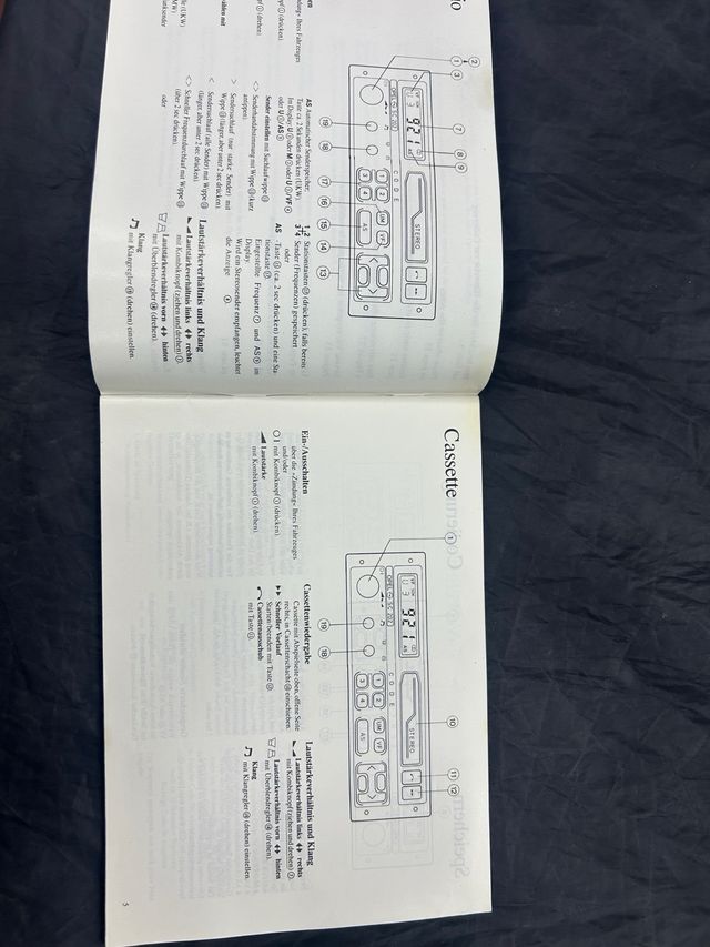 Manual Radio Opel SC 202