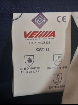 Pantalón de trabajo velilla.  ignífugo talla L