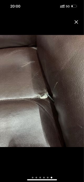 Sillón relax piel marrón con masaje