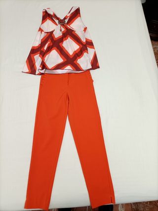 Conjunto Blusón y Pantalón Mujer Talla 38