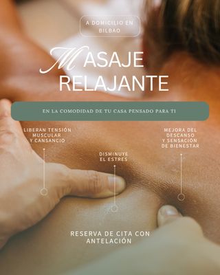 Masajes Relajantes a Domicilio en Bilbao