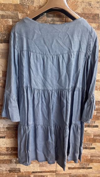 Vestido Tencel Zara Azul
