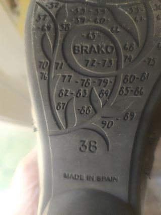 Zapatos piel Brako talla 38