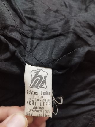 Chaqueta de cuero moto con refuerzos Diamond 