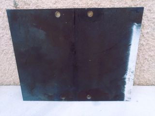 Antiguo cartel esmaltado.