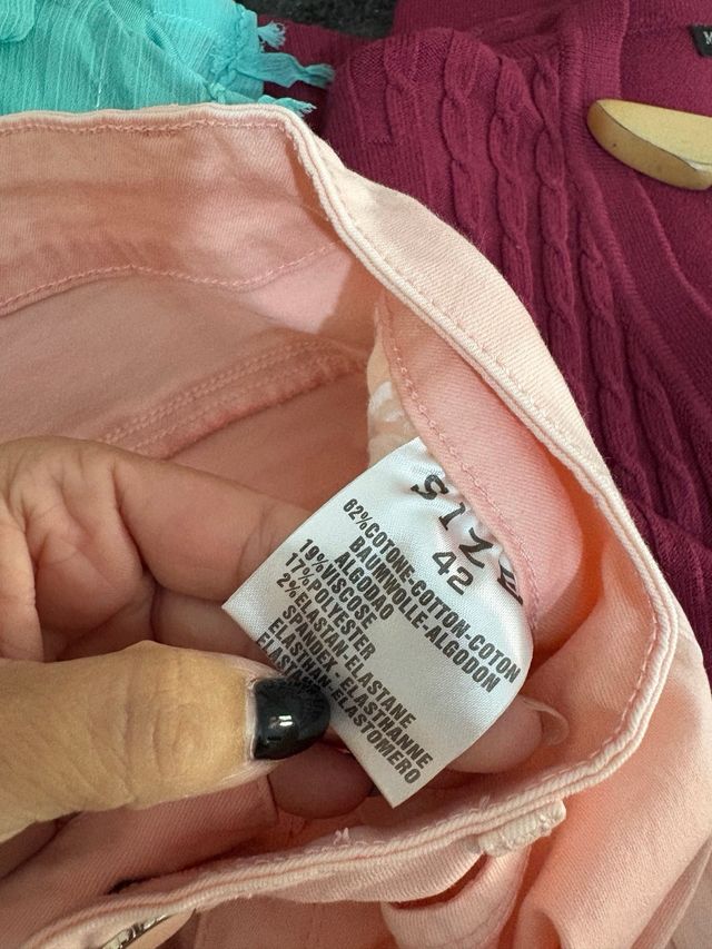 Pantalón rosa mujer