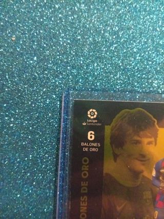 Cromo Messi 6 Balones de Oro LaLiga
