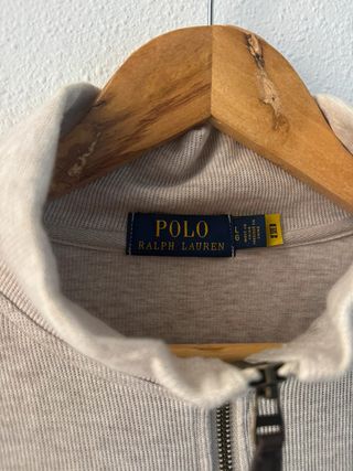 Polo Ralph Lauren Beige Half Zip Talla L