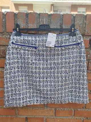 Falda Tweed H&M Nueva