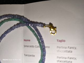 Collar/gargantill/cadena esmeraldas colombianas y