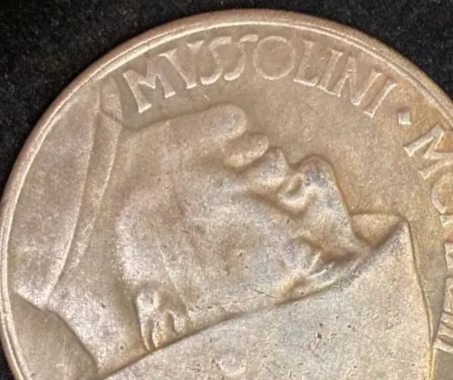 20 Liras Italia 1943 Mussolini