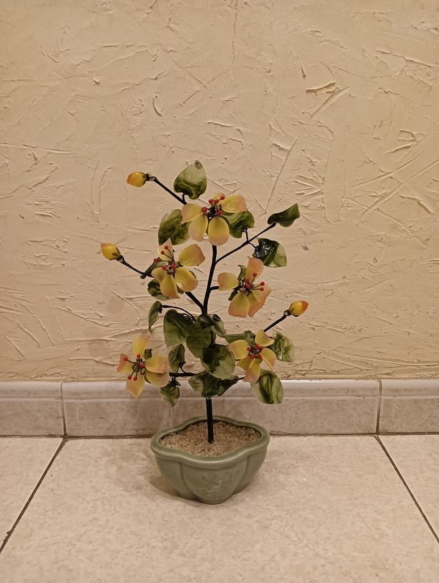 Flores de cristal decorativas