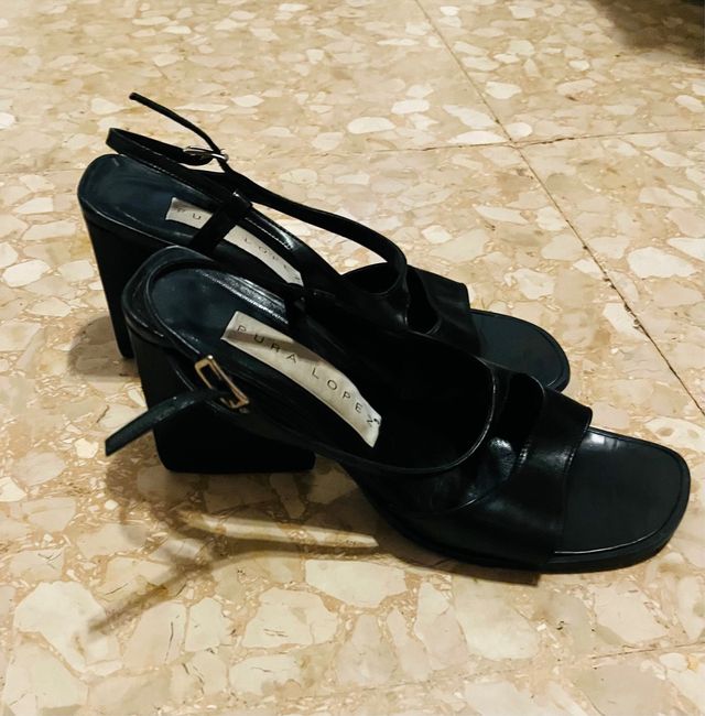 Sandalias Pura Lopez Negras