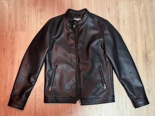 Chaqueta de cuero Jack & Jones Negra