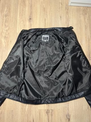 Chaqueta de cuero Jack & Jones Negra