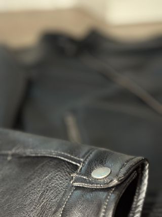 Chaqueta de cuero Jack & Jones Negra