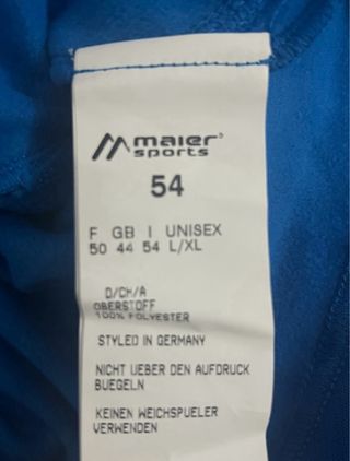 Maier Sports Chaqueta Azul Media Cremallera