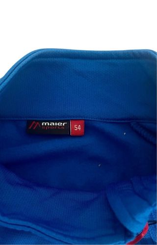 Maier Sports Chaqueta Azul Media Cremallera