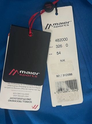 Maier Sports Chaqueta Azul Media Cremallera
