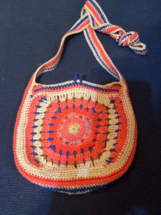 Bolso de ganchillo multicolor