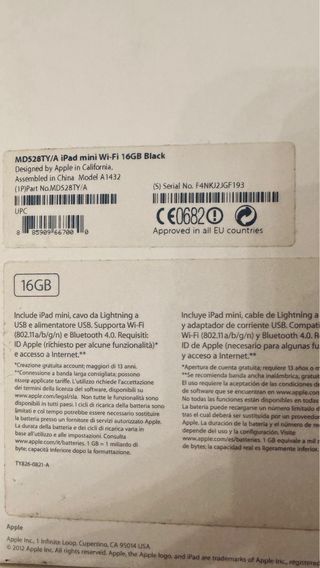 iPad mini 1 Negro - Para piezas