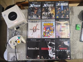 Consola Nintendo GameCube Perla + Mando