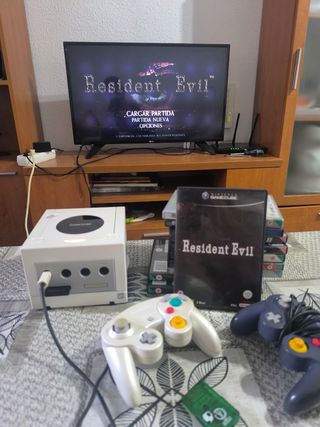 Consola Nintendo GameCube Perla + Mando