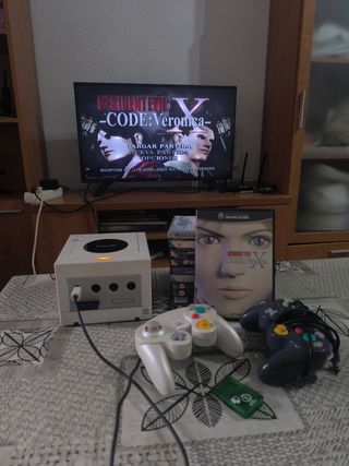 Consola Nintendo GameCube Perla + Mando