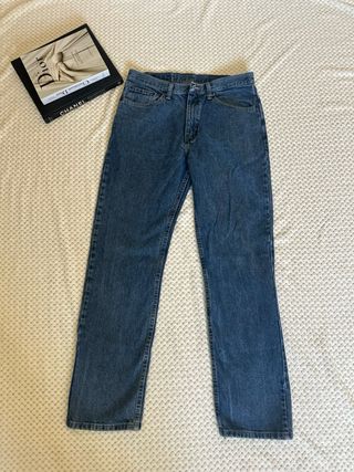 Wrangler jeans vintage blu dritto denim unisex ‘90