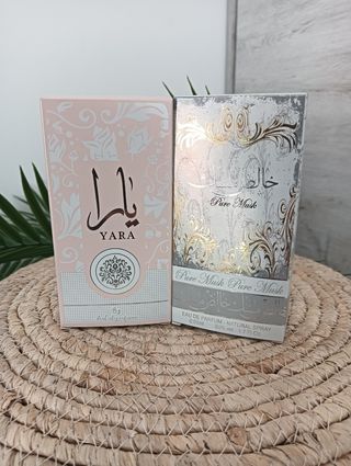 Lote de dos perfumes Yara clásico + pure musk