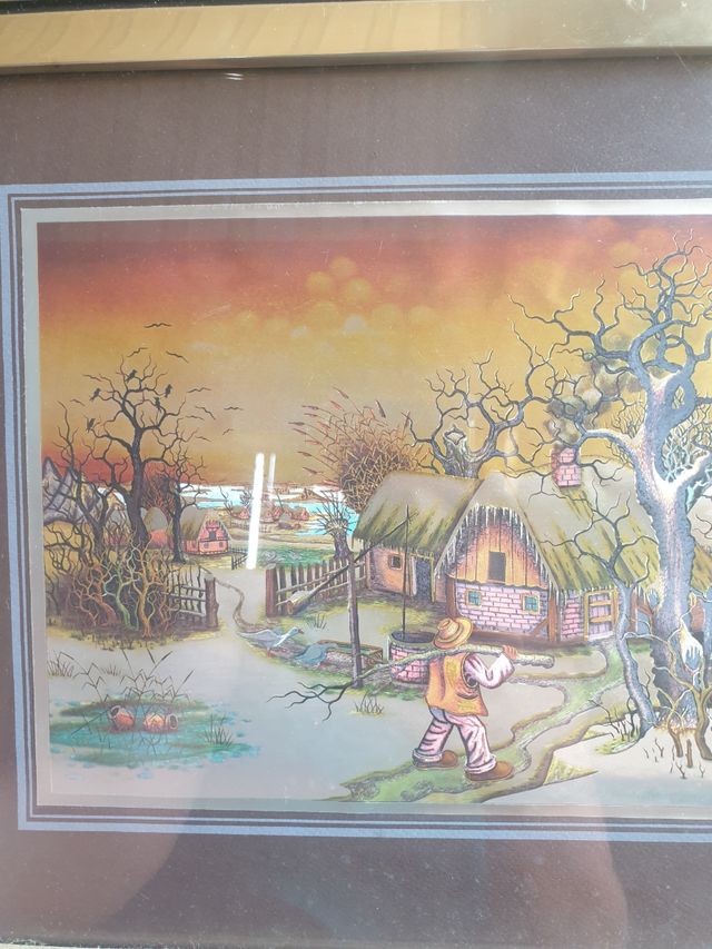 Piccolo quadro serigrafia vintage