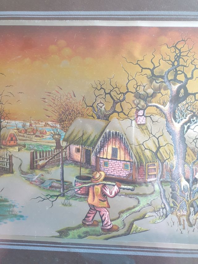 Piccolo quadro serigrafia vintage