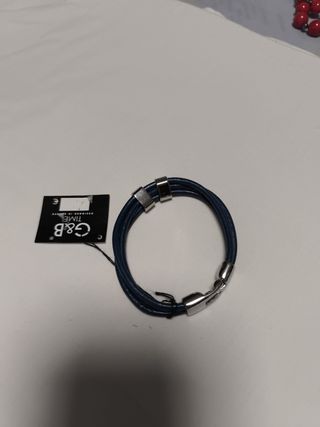 Pulsera G&B TIME azul y plateada