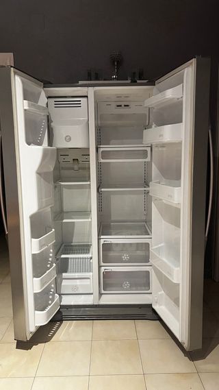 Nevera gris América 2 puertas
