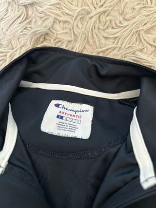 Giacca Champion Blu Navy Full Zip Sportiva Vintage