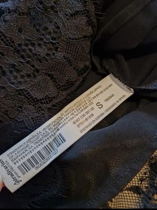 Camicetta nera in pizzo