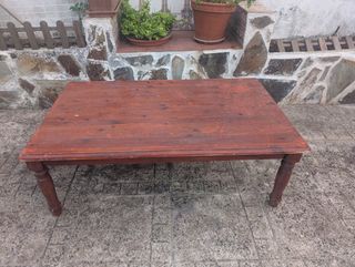 Mesa Centro Madera Pino Maciza Grande