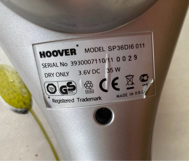 Hoover Handy Plus 3.6V Aspira Briciole