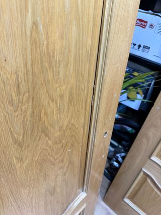 Puerta de paso de madera