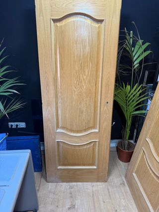 Puerta de paso de madera