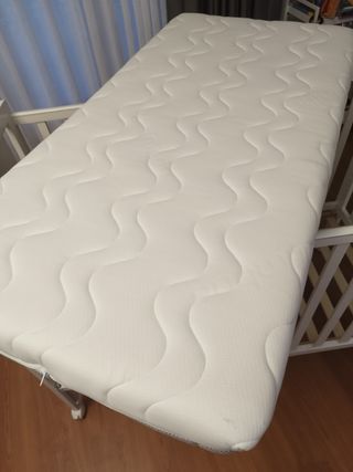 Cuna Bebé Blanca + Colchón
