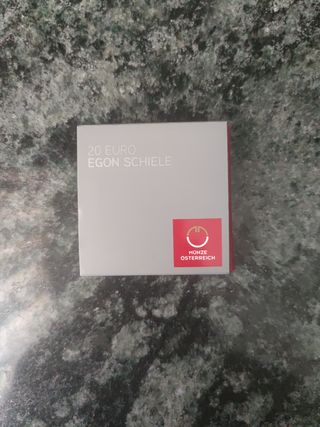 20 euros euros Austria Schiele 2012 Plata proof