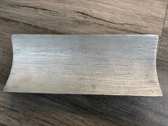 Bandeja decorativa plateada