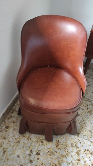 Butaca Descalzadora Vintage Cuero